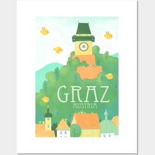 Graz Cityscape Posters and Art